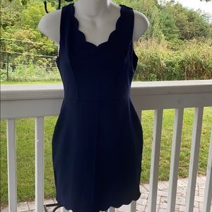 Navy sleeveless dress